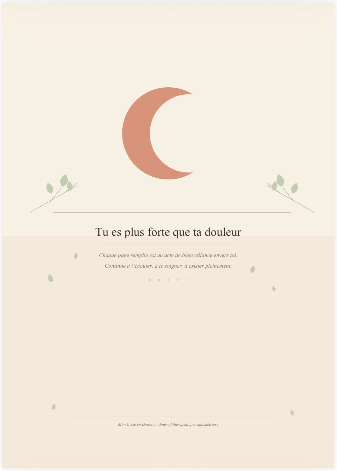 Planner numerique  Endométriose – Organiser ses symptômes et ses cycles